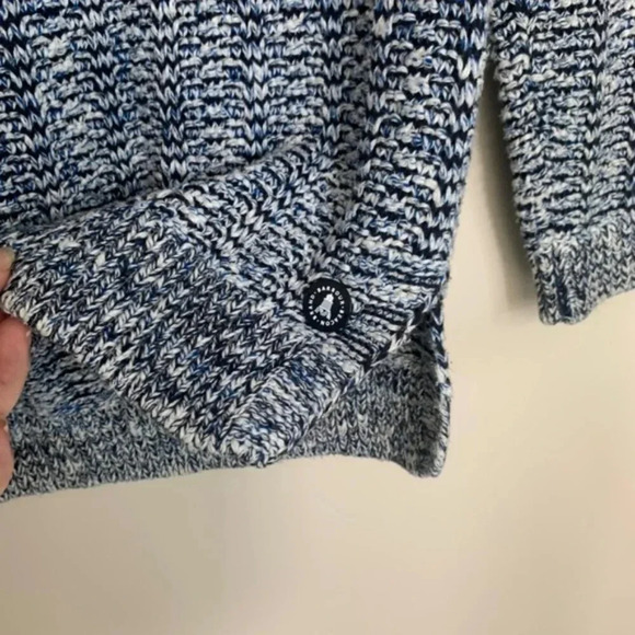 Barbour Blue and White Crew Neck Sweater - Picture 11 of 12